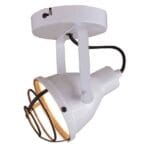 Hoge kwaliteit witte verstelbare plafondlamp, ideaal voor artistieke en functionele verlichting, featuring bescherming en modern design voor sfeervolle binnenverlichting.