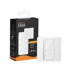 Slimme draadloze lichtschakelaar voor smart home, compatibel met ZigBee, bediening via app of spraak, ideaal voor verlichting en scenes.