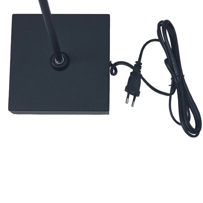 Studiolamp LED lampenkap met transparante kabel en verstelbare arm voor creatieve verlichting in huis of studio. Geschikt voor LICHY lampen en andere kantoor- en decoratietoepassingen.