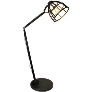vloerlamp birdy industrie knik anodic bruin zwart s 5209 z freelight